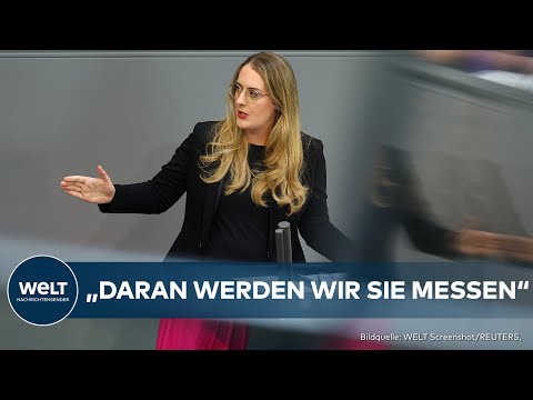Video Thumbnail: DIE GRÜNEN: Rede von Katharina Dröge im Bundestag! "Daran werden wir Sie messen"