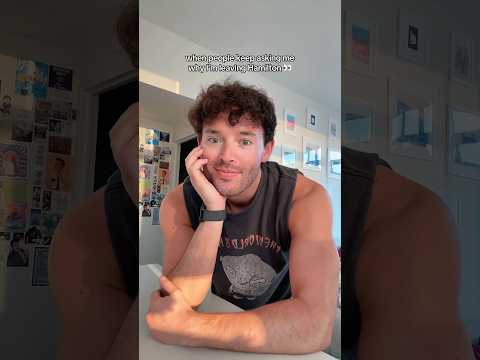 when people ask me why I’m leaving Hamilton 👀 #actor #broadway #theatre