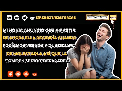 Mi novia anuncio que a partir de ahora ella decidiría cuando podíamos vernos y que dejara de....