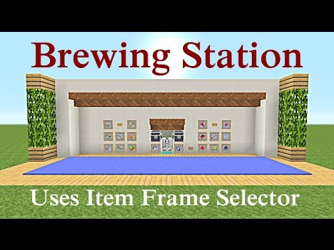 K1 Inc. - Minecraft Tutorial : Auto Brewing Station " Uses Item Frame Selector"