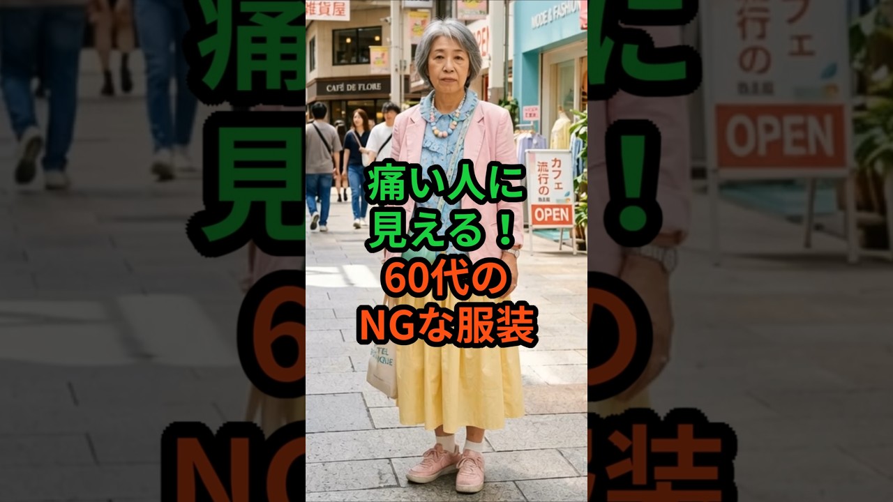 痛い人に見える！60代のNGな服装　#人生 #シニア #プチ知識 #服装 #60代