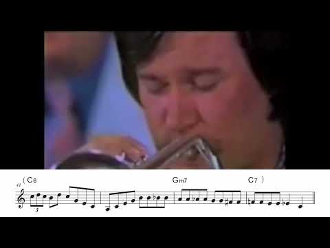 【After You've Gone】Warren Vache Cornet(Trumpet)solo (transcription) inB♭