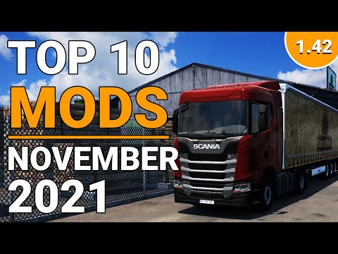 TOP 10 ETS2 1.42 OPEN BETA MODS - NOVEMBER 2021 | Euro Truck Simulator 2 Mods