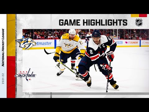 Predators @ Capitals 12/29/21 | NHL Highlights