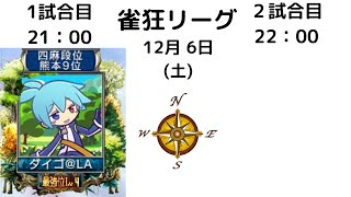 【MJ】雀狂リーグ　NEWS　最終戦