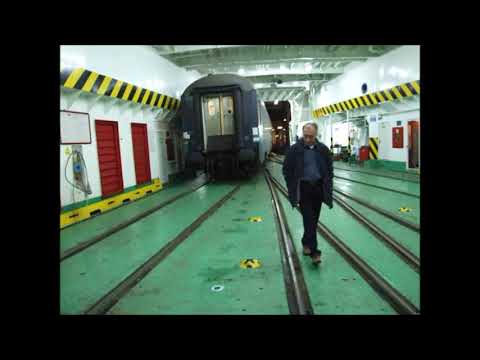 Timelapse: Railway ferry Messina - Villa San Giovanni with night train to Venice