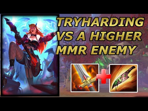 ACTUALLY TRYHARDING VS A HIGHER MMR OPPONENT - Masters Ranked 1v1 Duel - SMITE