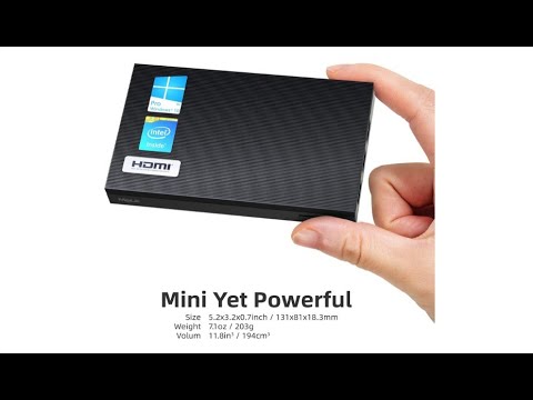 MeLE Quieter2 Fanless Mini PC Intel Celeron J4125 8GB DDR4 128GB eMMC Mini Computer [Quieter2Q 81A]