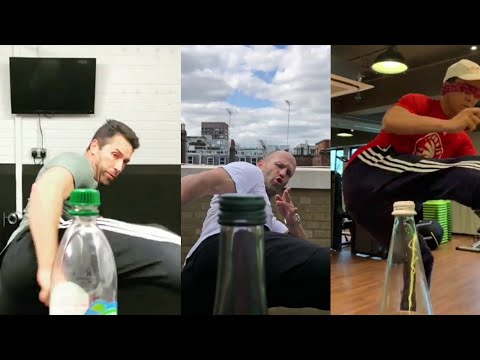 Scott Adkins Donnie Yen Jason Statham Marko Zaror - bottle cap challenge