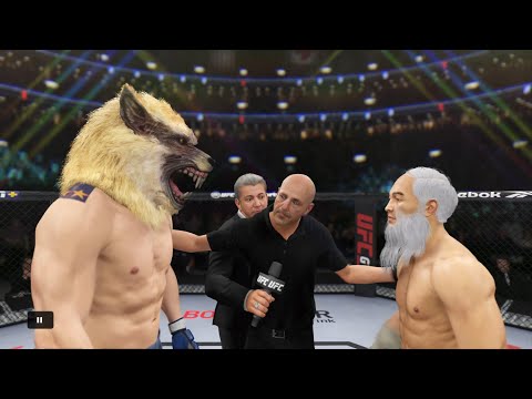 Werewolf in Uniform vs. Old Bruce Lee - EA Sports UFC 4