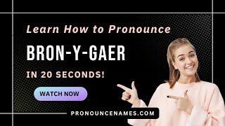 How to pronounce Bron-Y-Gaer