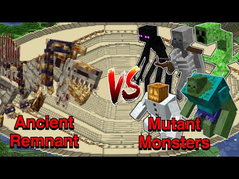 EPIC Minecraft Mobs Battle: Ancient Remnant VS Mutant Monsters!