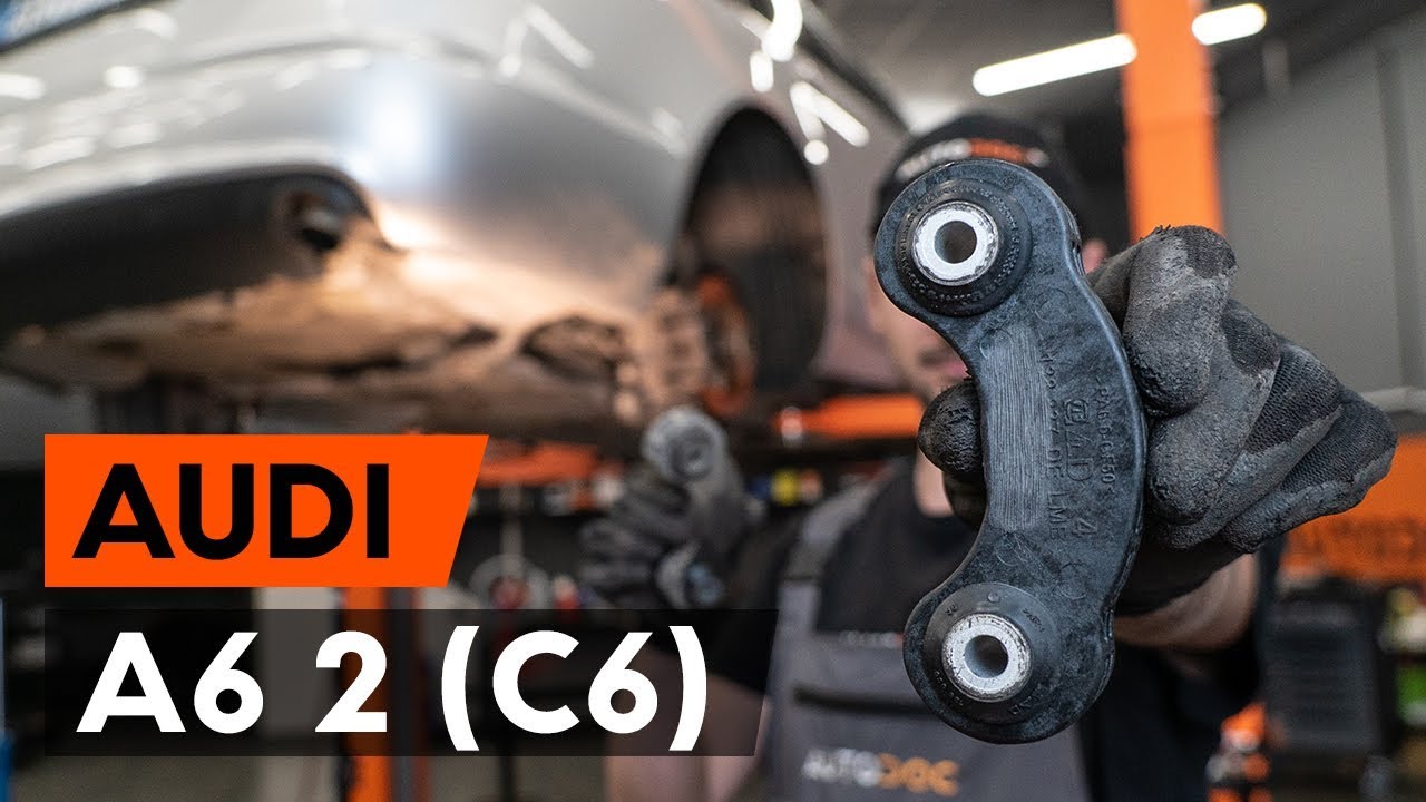Jak wymienić łącznik stabilizatora tył w Audi A6 4F2 - poradnik naprawy