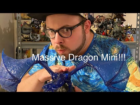 Adult Sapphire Dragon Premium Figure- WizKids D&D icons of the realms prepainted minis
