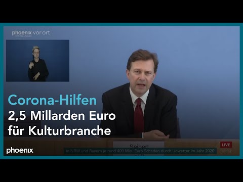 Regierungspressekonferenz mit Steffen Seibert und den Sprecher:innen der Ministerien