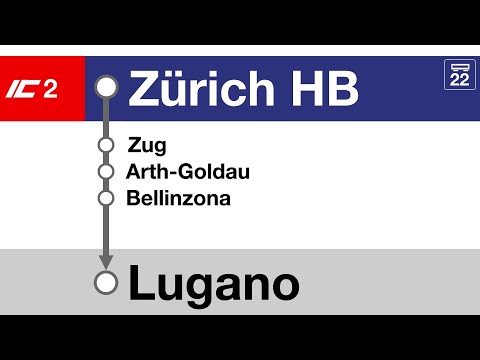 SBB FFS Ansagen/annunci » IC2 Zürich HB — Lugano (2023) | SLBahnen