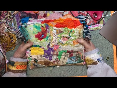 Easy Handmade Pouch With Fun Closures! Scrap Busting Slow Stitched Project @MarketsofSunshine