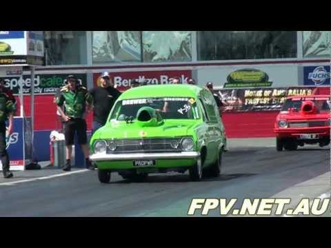 PANELVAN V8 ( PROPWR ) RUNS 8.02 @ 170 MPH AT APSA PRO STREET SHOOTOUT WILLOWBANK RACEWAY 15.9.2012
