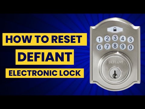 How to Reset Defiant Electronic Deadbolt