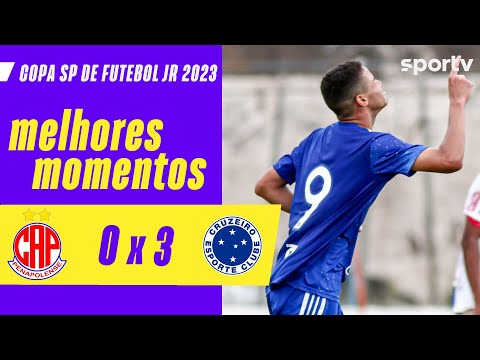 Gols e lances de Penapolense x Cruzeiro
