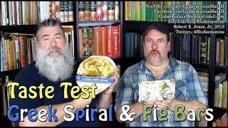 Taste Test - GREEK CHEESE SPIRAL & FIG BARS - Day - 16,807