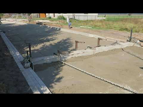 Łata mechaniczna do przygotowywania nawierzchni pod kostkę brukową