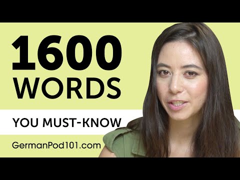 1600 Words Every German Beginner Must Know