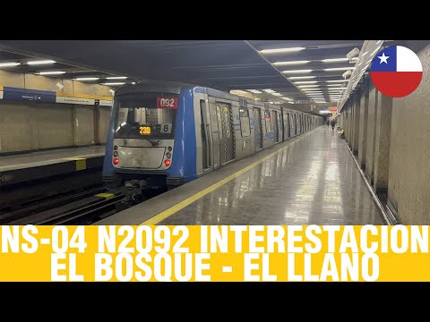 Metro De Santiago | NS-04 N2092 interestacion El Bosque - El Llano