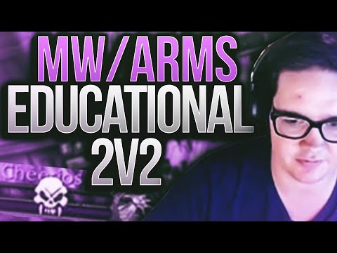 Educational 2v2 | 2400mmr Mistweaver Monk/Arms Warrior Gameplay!! - 8.2 Mistweaver Monk PvP