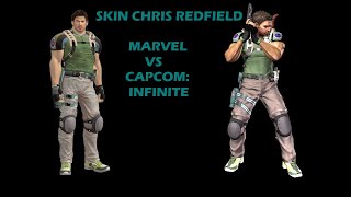 RESKIN CHRIS REDFIELD MARVEL VS CAPCOM INFINITE