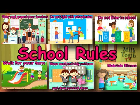 School Rules for kids | Rules of school and Classroom | How to maintain Discipline in school