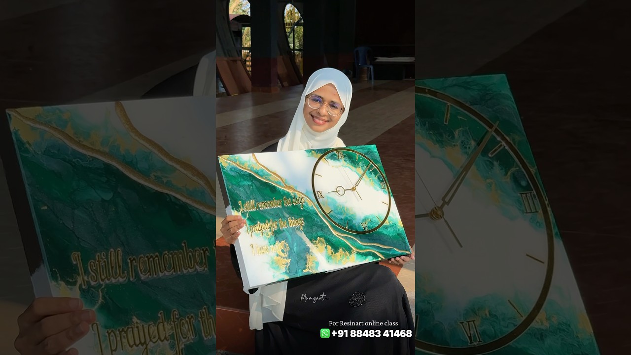 Learn Resinart with me. Join my upcoming workshops.(details in commensts and discription)