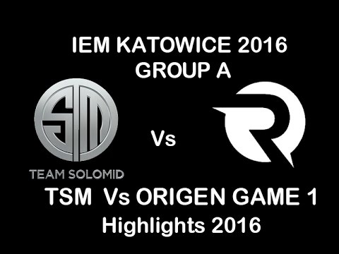 TSM vs Origen Highlights 2016|IEM KATOWICE 2016 Group A|Team Solomid vs Origen Game 1