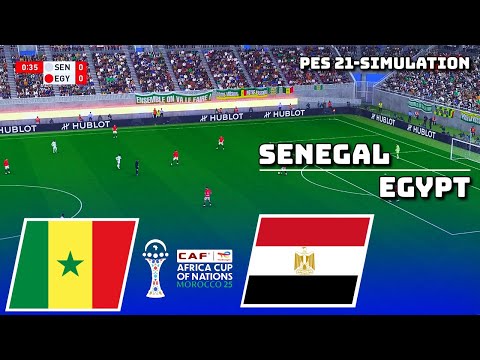 Senegal vs Egypt | Africa Cup of Nations Semi-Final | PES 21 Simulation