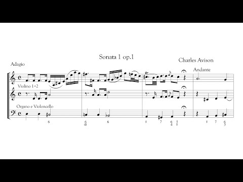 Charles Avison – 6 Trio Sonatas, Op.1