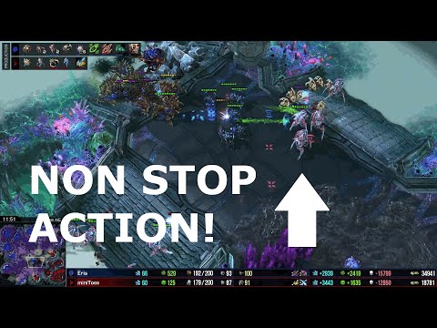 80,000 APM! - SC2 AI - Eris vs miniToss