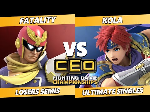 CEO 2021 Losers Semis - Kola (Roy) Vs. Fatality (Captain Falcon) SSBU Ultimate Tournament