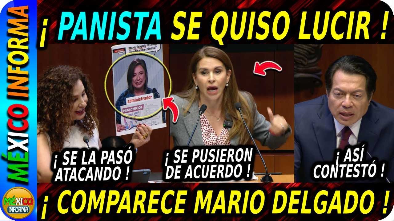COMPARECE MARIO DELGADO. SENADORAS PRIANISTAS SE QUISIERON LUCIR. HICIERON TREMENDO SHOW.
