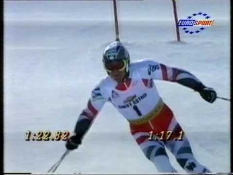 Fredrik Nyberg wins giantslalom (Breckenridge 1996)