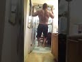Wide Pull ups 8 REPS bodyweight 263.8 lbs WEEK 1 #shorts#viral