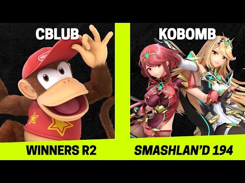 SmashLAN'd 194 Winners R2 - CBlub (Diddy Kong) vs Kobomb (Pyra/Mythra) - SSBU Tournament