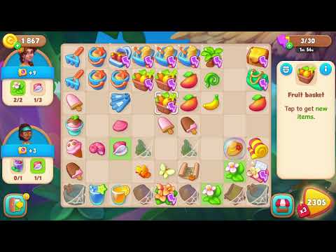 Gardenscapes 2304 Level - 15 moves - NO BooSTERS