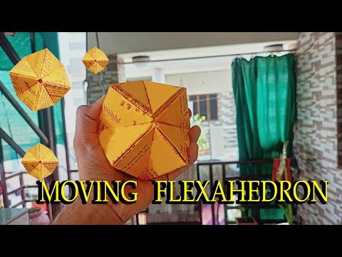 How To Make a Paper MOVING FLEXAHEDRON - Fun & Easy Origami | magical FLEXAHEDRON