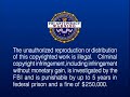 FBI Anti Piracy Warning Screen Warner Home Video 2005