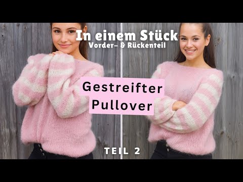 Vorder- und Rückenteil in einem Stück stricken Teil 2