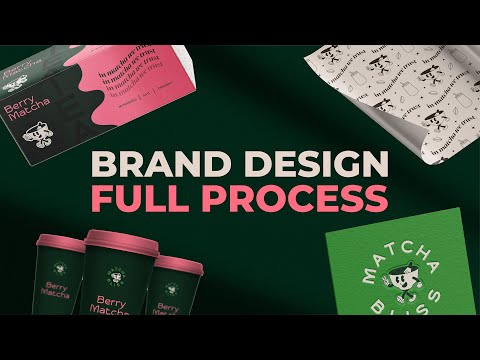 Brand Design - Full Process: Designing a Matcha Brand from Scratch