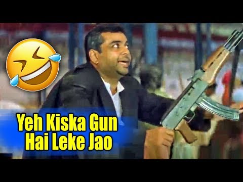 Yeh Kiska Gun Gir Gaya Hai | Hera Pheri Best Comedy Scene | Paresh Rawal | Marathi Mansa Jagaho
