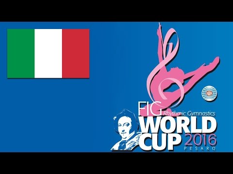 Veronica BERTOLINI AA Ribbon Rhythmic Gymnastics World Cup 2016 Pesaro