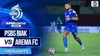 PSBS Biak VS Arema FC - Highlights | BRI Super League 2025/26