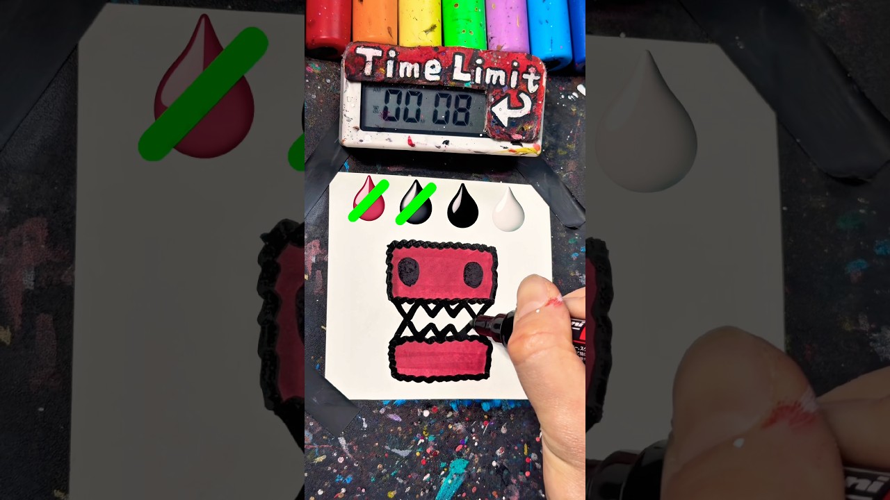 Drawing BoxyBoo in 30Sec(Poppy Playtime)